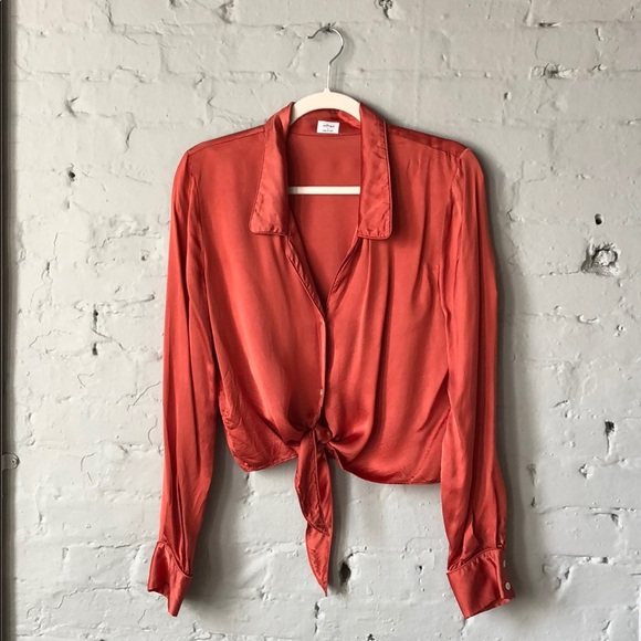Aritzia Tops - Wilfred - Tie-Front Blouse Aritzia